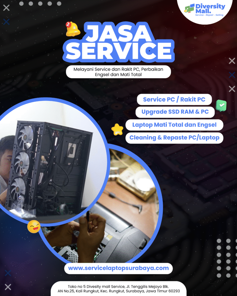 Jasa Service Diversity Mall 1080 Service Laptop Surabaya